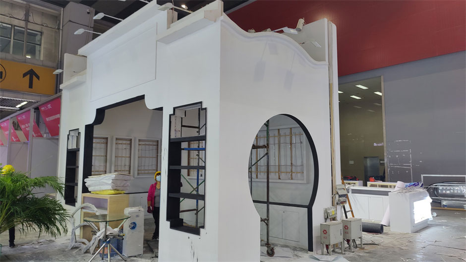 蘇州天龍展覽展臺(tái)搭建現(xiàn)場(chǎng)