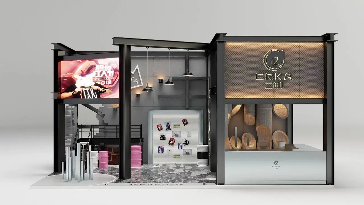 二咖杭州展臺(tái)設(shè)計(jì)搭建案例分析